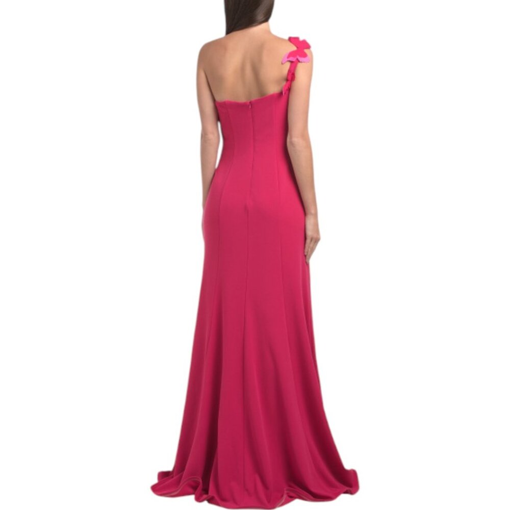 RENE BY RENE RUIZ Strapless Gown With 3d Butterfly Appliques - Picture 2 of 4